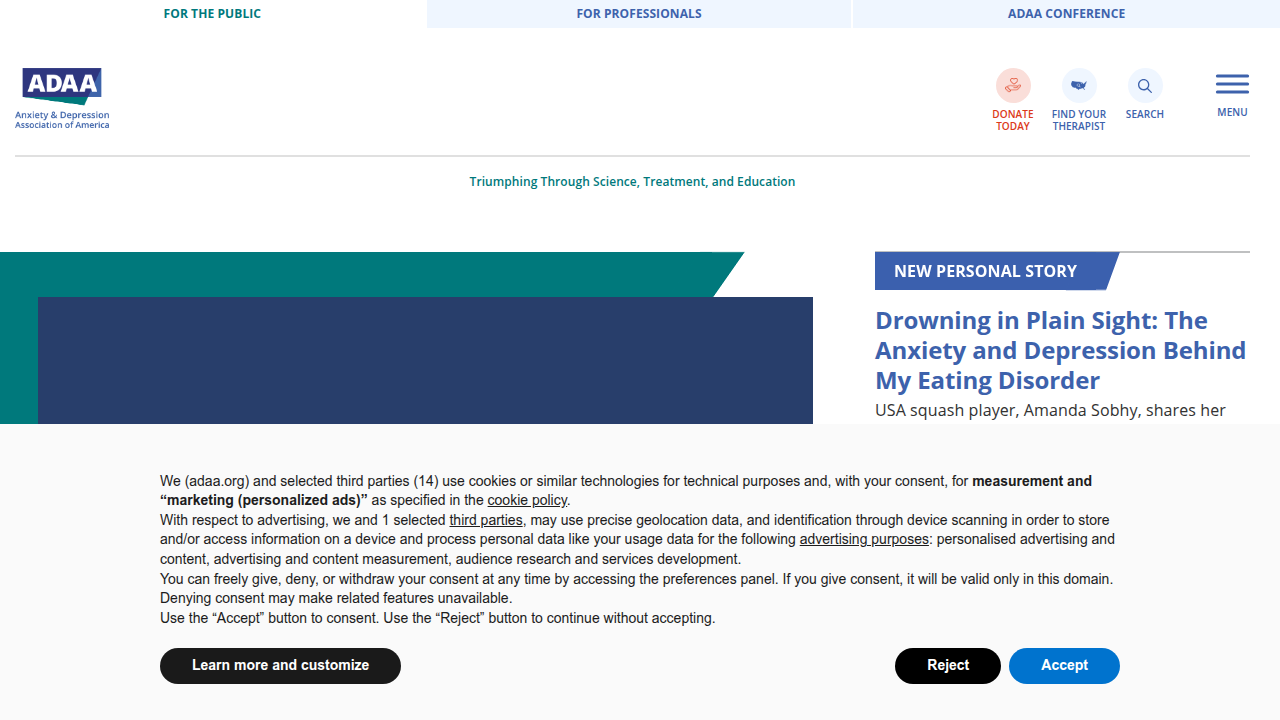 The Anxiety & Depression Association of America (ADAA) provides resources and statistics on anxiety disorders, including social anxiety.