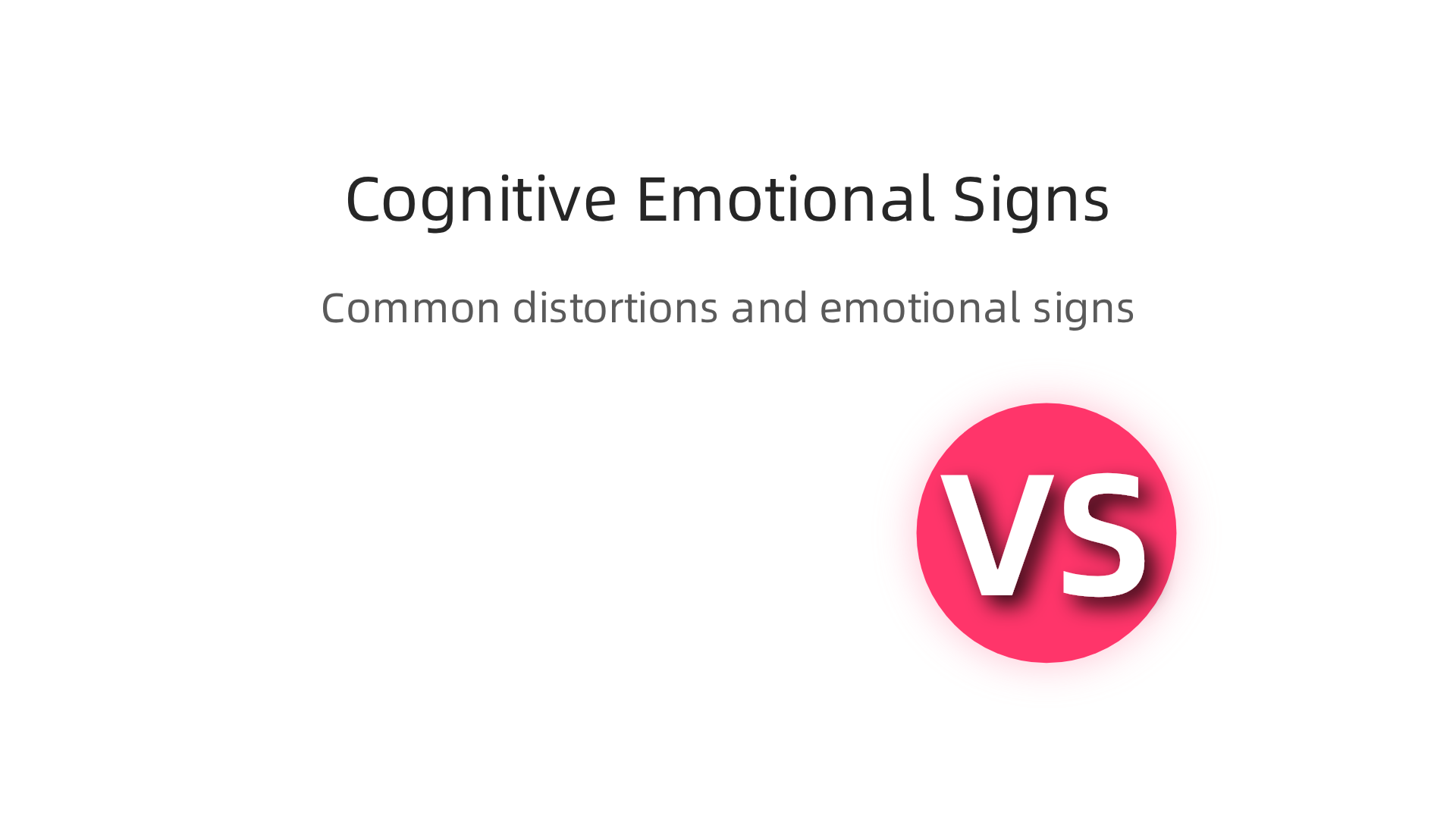 Visualizing common cognitive distortions like catastrophizing and emotional signs such as persistent worry helps in identifying mental patterns associated with anxiety.