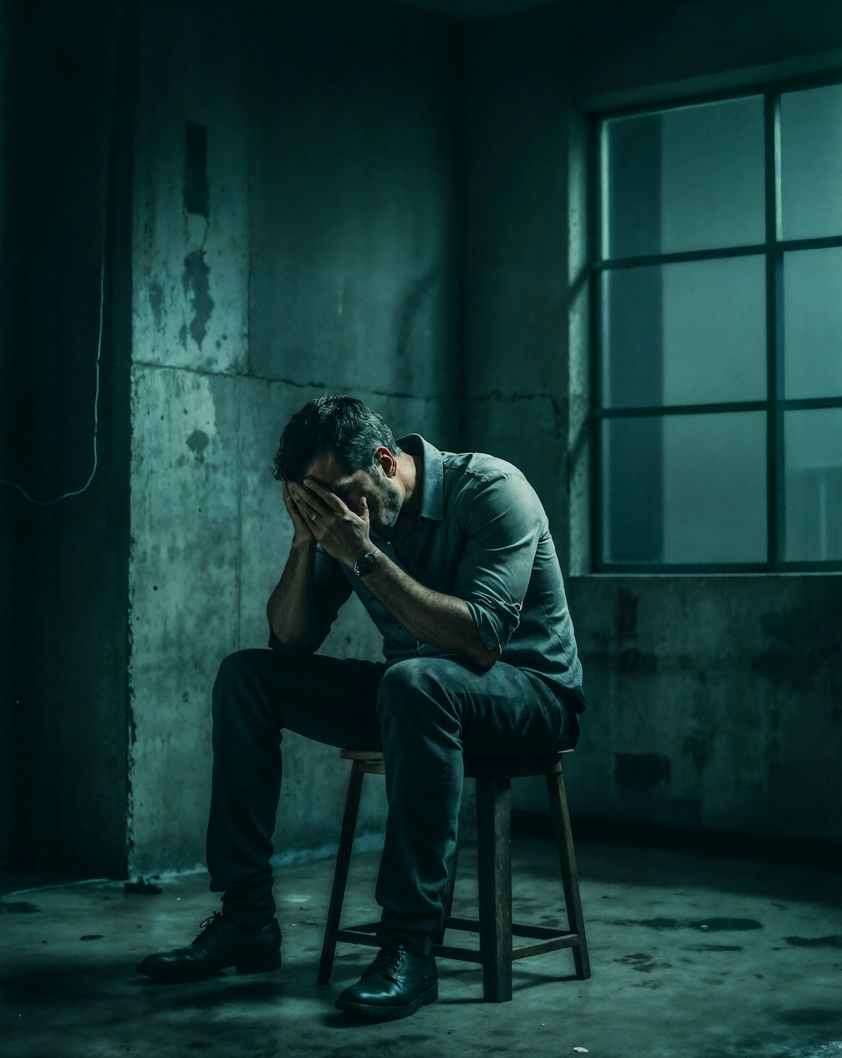 A person feeling overwhelmed and doubtful while sitting in a therapist's office, embodying the initial struggles of therapy insecurity.