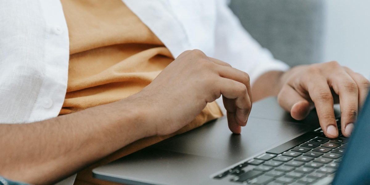 A person actively searching for mental health resources and professionals online, highlighting the practical step of vetting options.