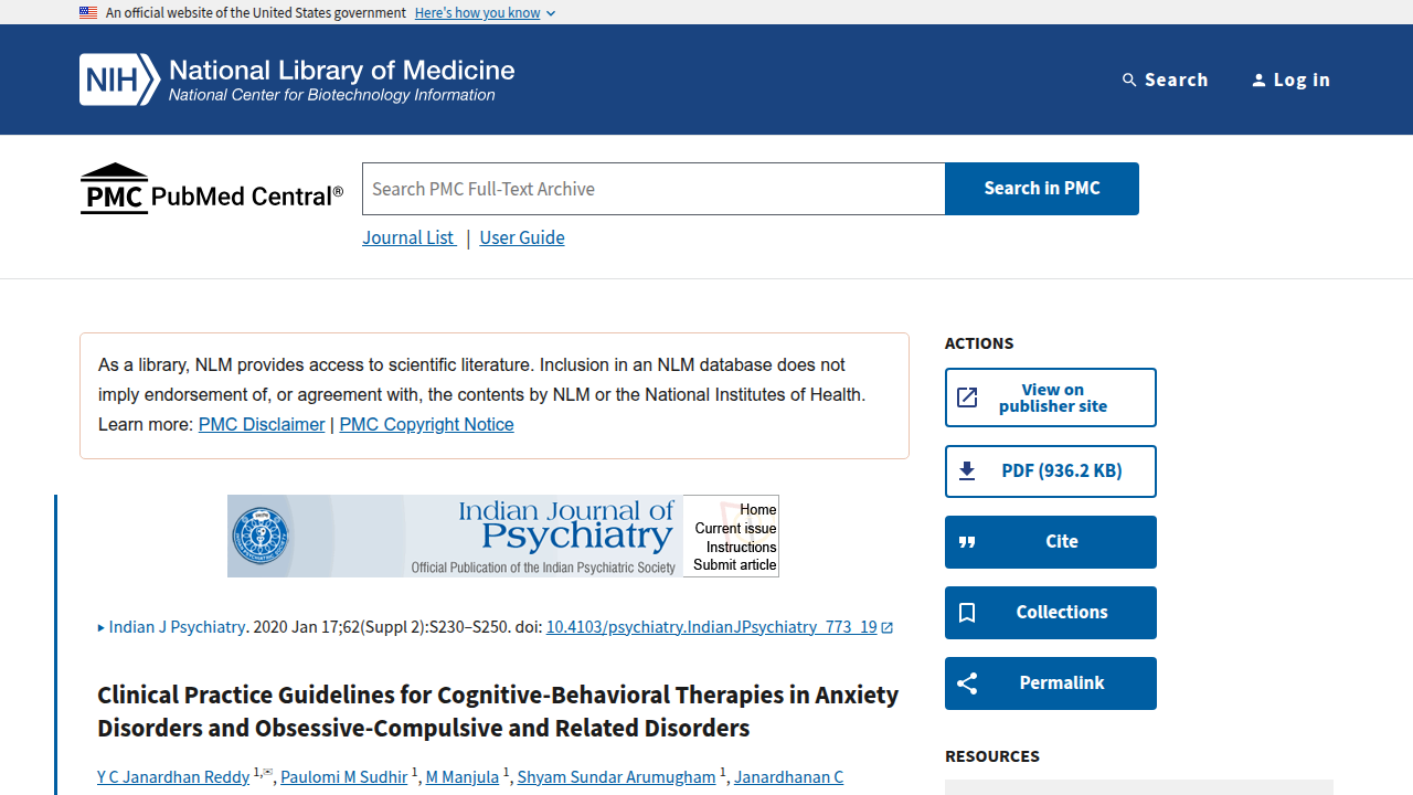 Consult clinical guidelines for Cognitive Behavioral Therapy, a recommended treatment for anxiety disorders.