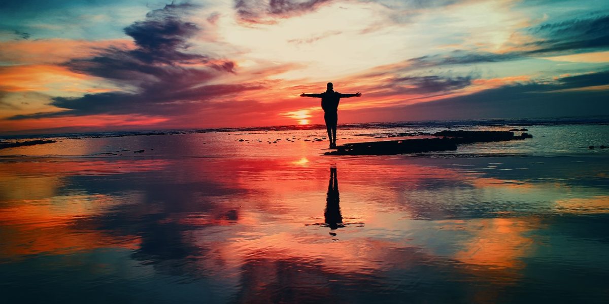 An individual experiencing clarity and peace, capable of moving forward with solutions and decisions.